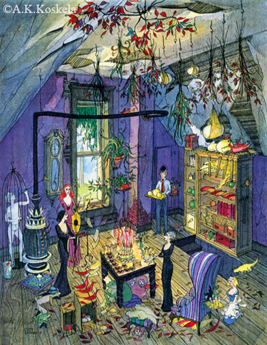 The Party was in the Purple Attic